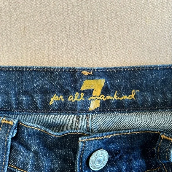 women’s size 26 flare mid rise stretch 7 for all mankind - Picture 4 of 5